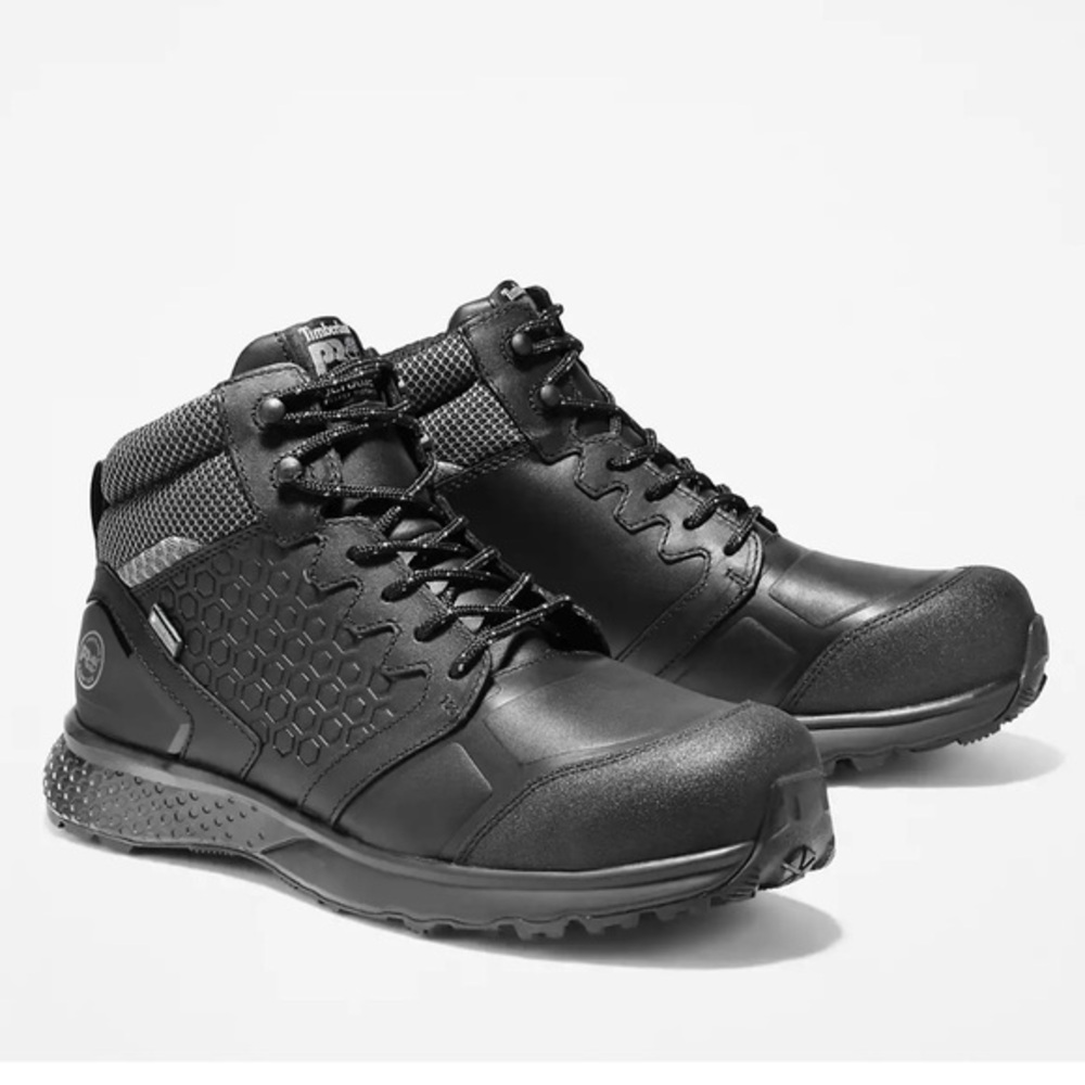TIMBERLAND Men's Reaxion Composite Toe Waterproof Work Sneaker Size 15W